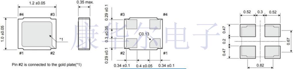 日常推薦ECS品牌1210封裝微型音叉晶體數據書
